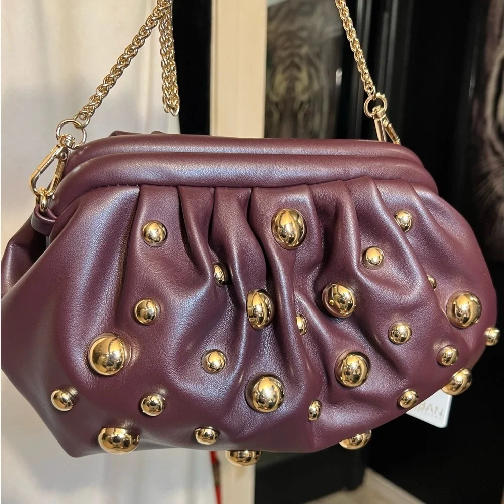 🍷URBAN EXPRESSIONS WINE/BROWN CAREY BAG🍷NWT